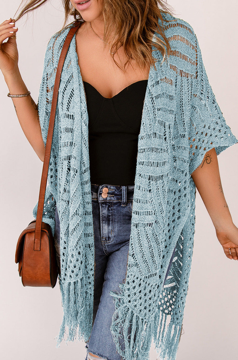 Open Front Cardigan Coverup in Five Colors!