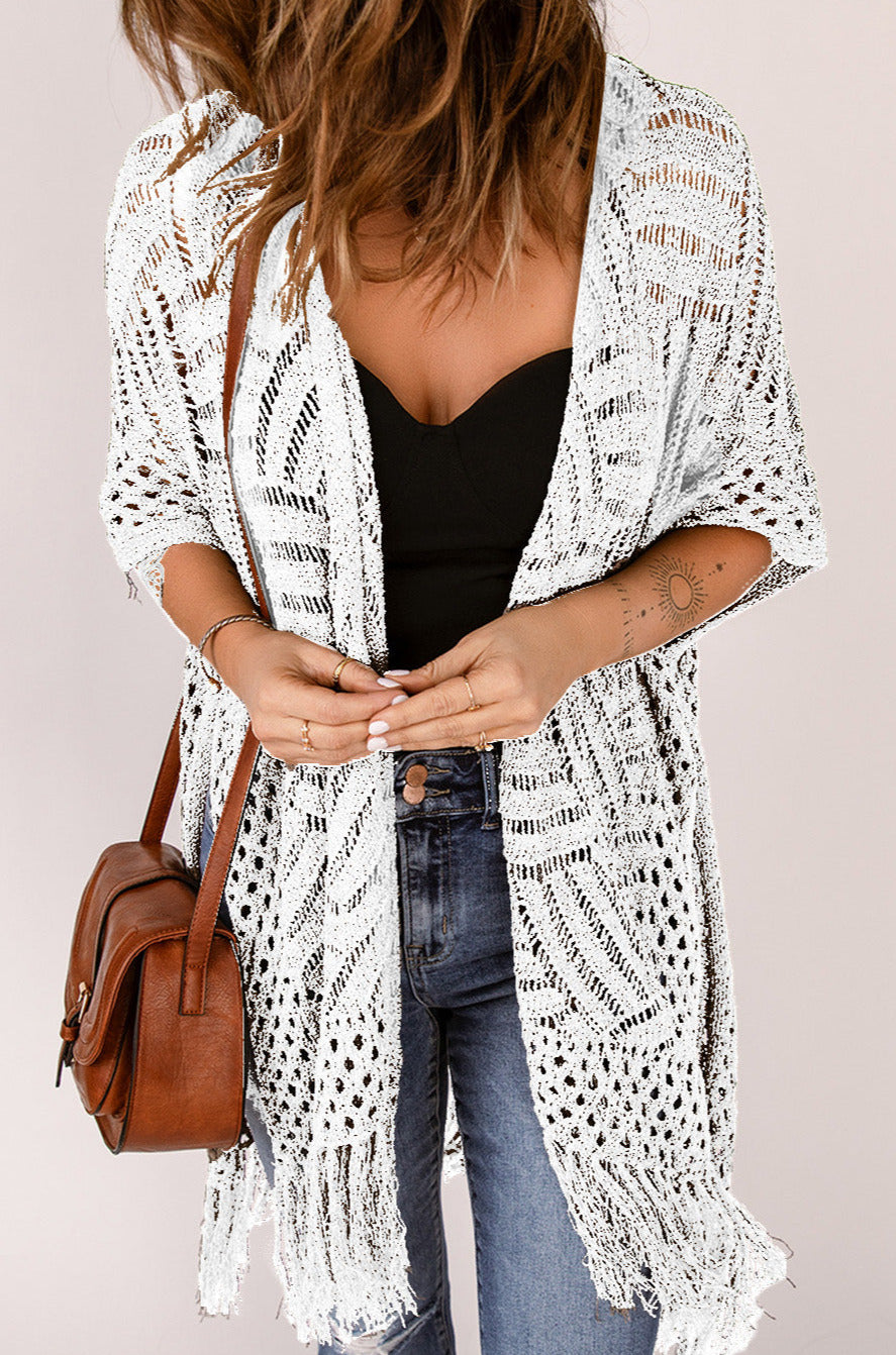 Open Front Cardigan Coverup in Five Colors!