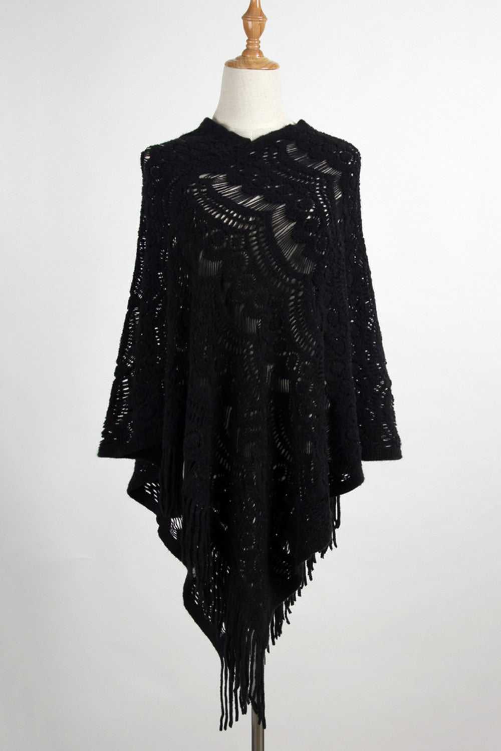 Fringed Cape Sleeve Cover Up