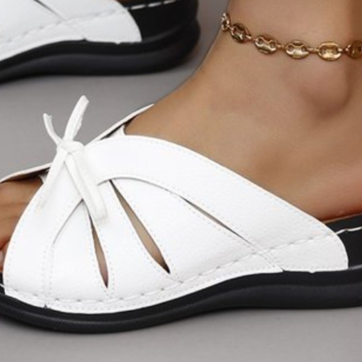 Bow Tie Open Toe Sandals