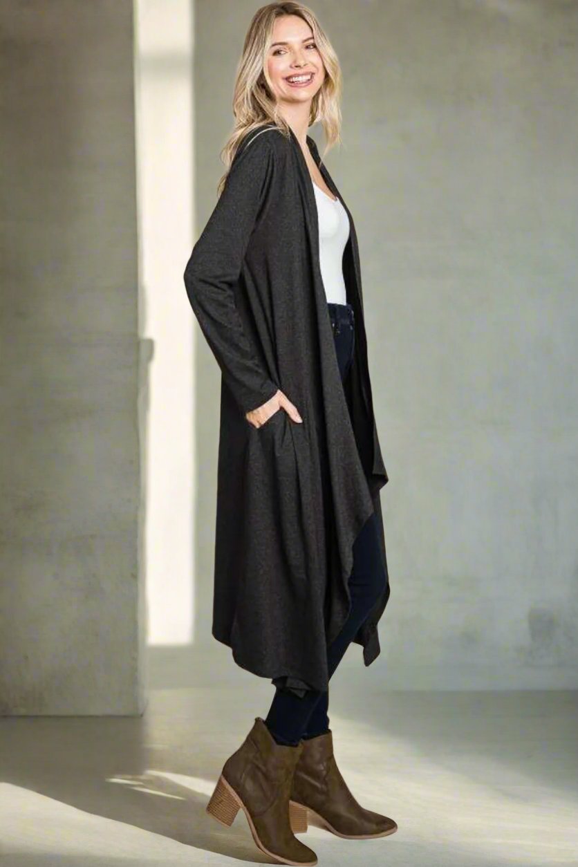 Open Front Longline Cover Up
