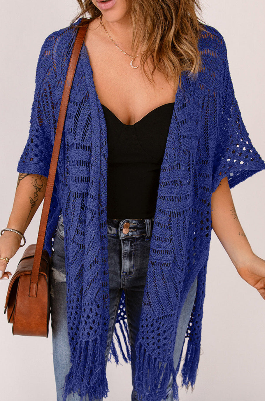 Open Front Cardigan Coverup in Five Colors!