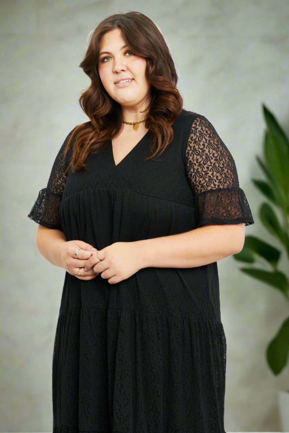 Witchcraft Black Lace Loungedress (Regular and Plus)