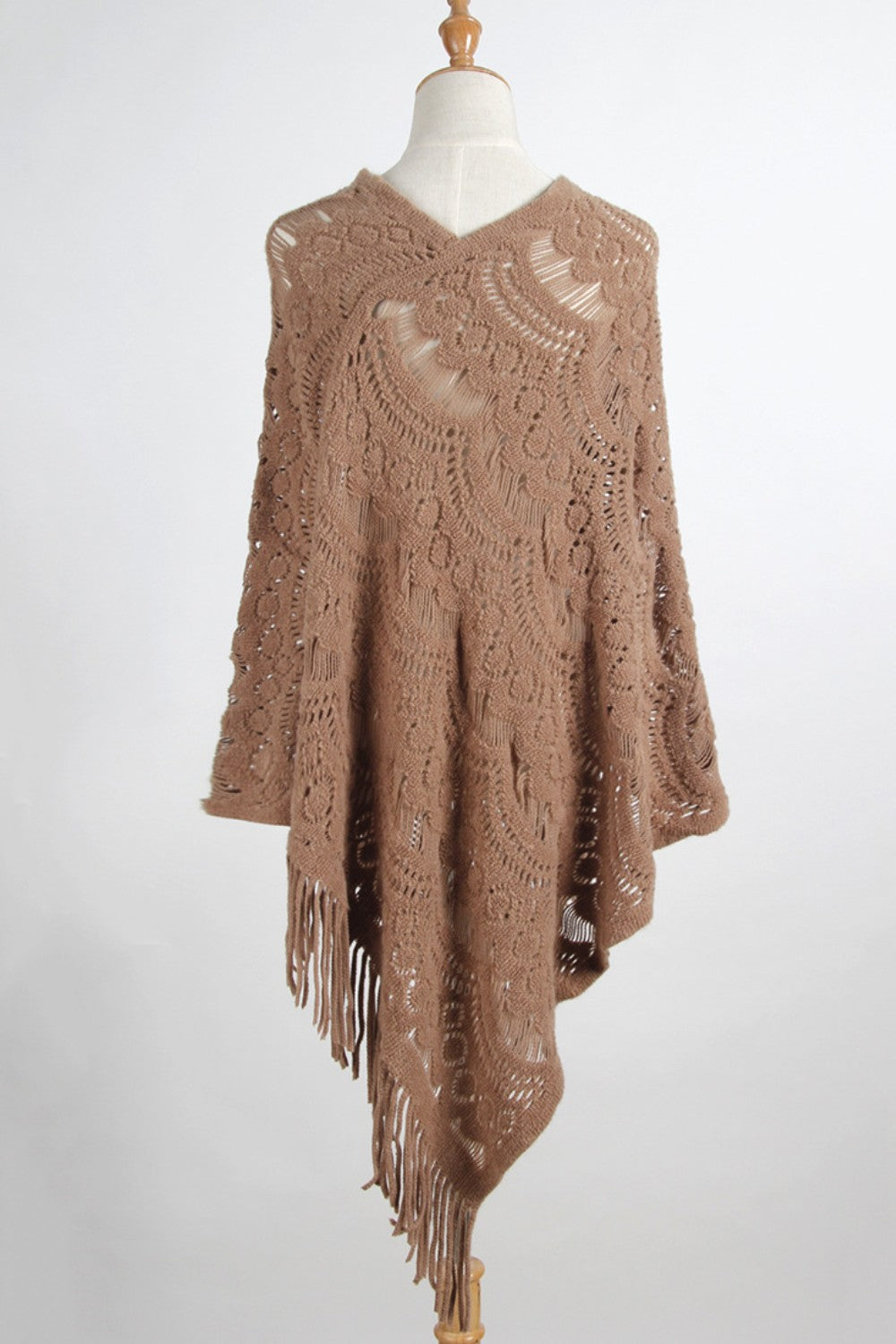 Fringed Cape Sleeve Cover Up