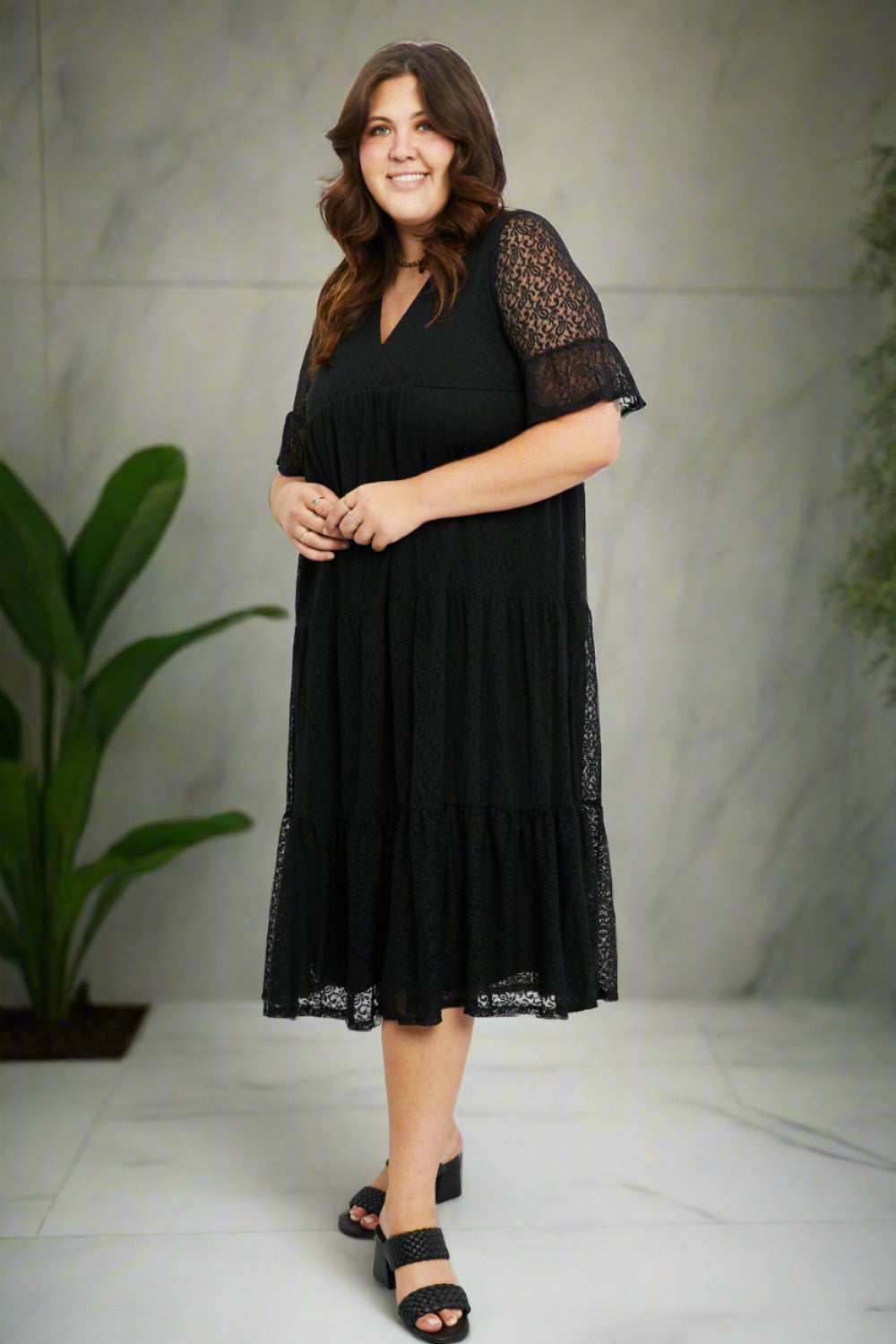 Witchcraft Black Lace Loungedress (Regular and Plus)