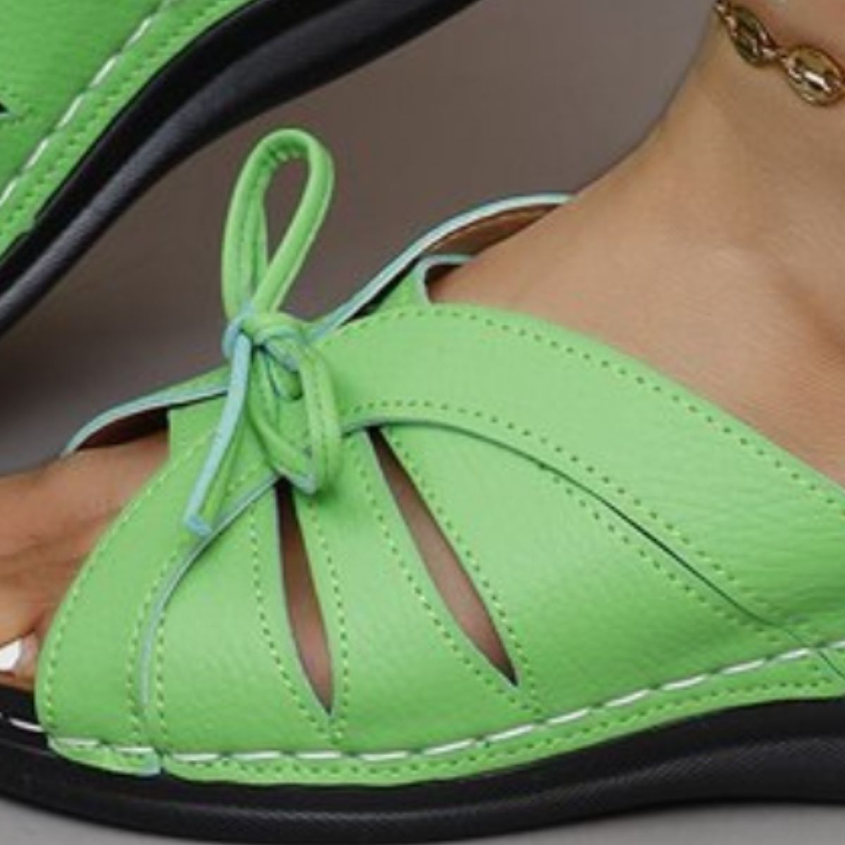 Bow Tie Open Toe Sandals