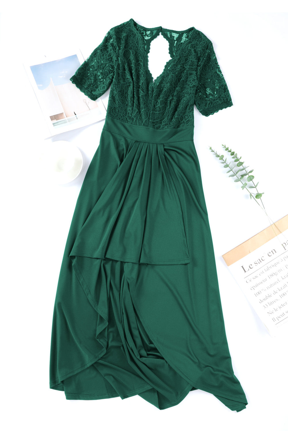 Entrancing High-Low V-Neck Loungedress