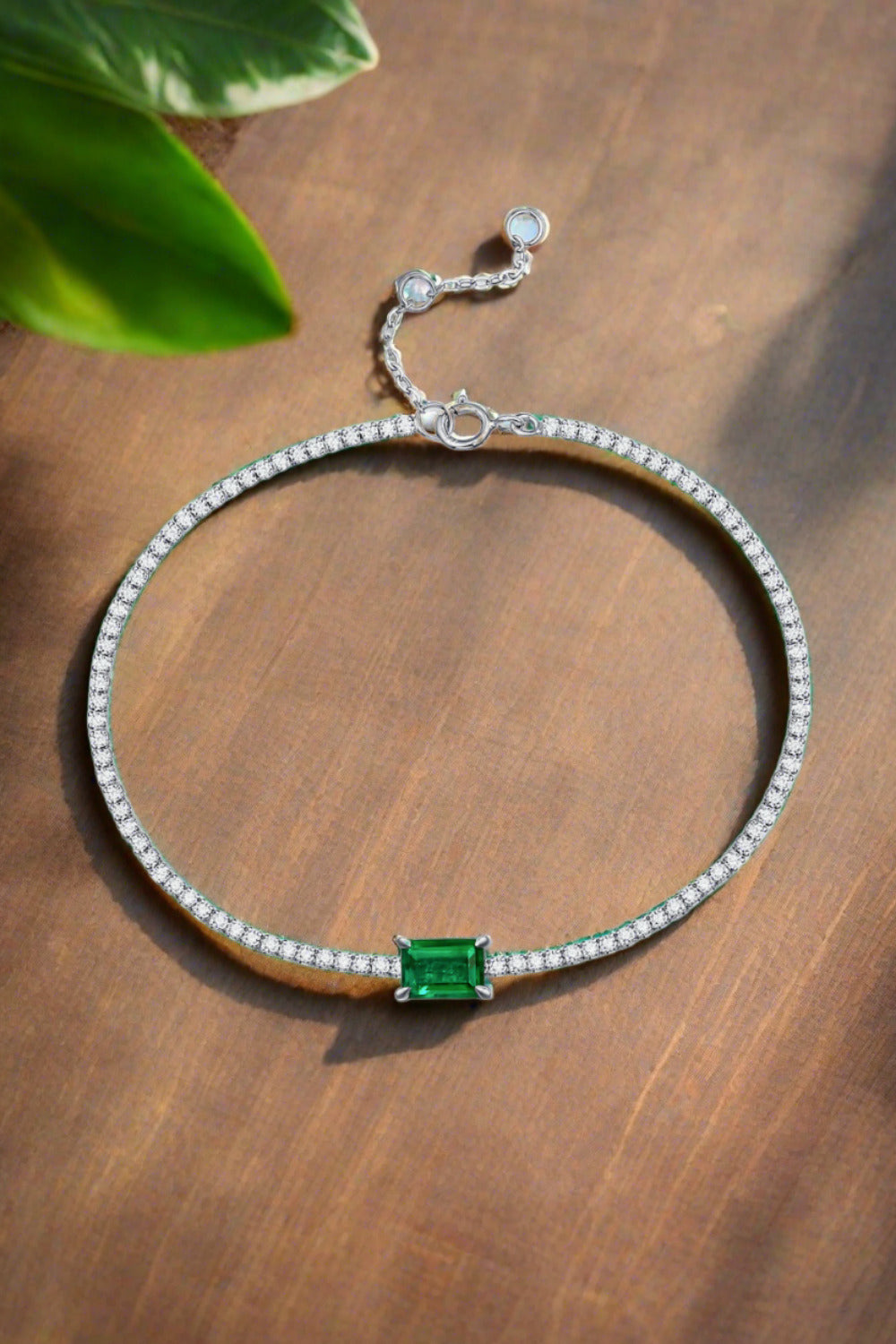 1 Carat Lab-Grown Emerald Bracelet