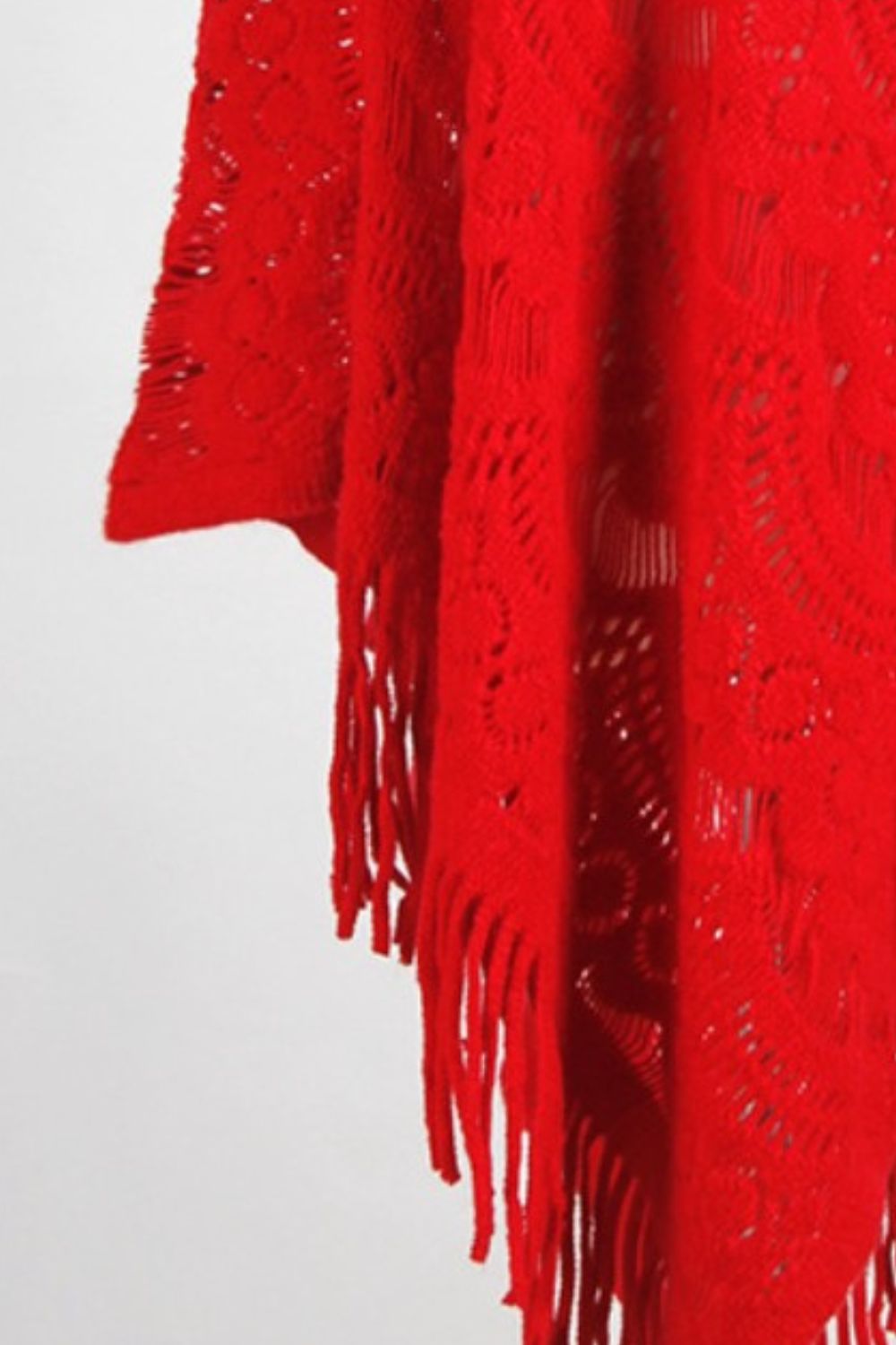 Fringed Cape Sleeve Cover Up