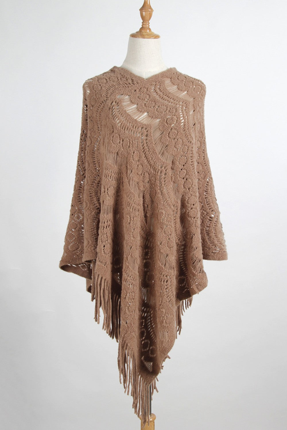Fringed Cape Sleeve Cover Up