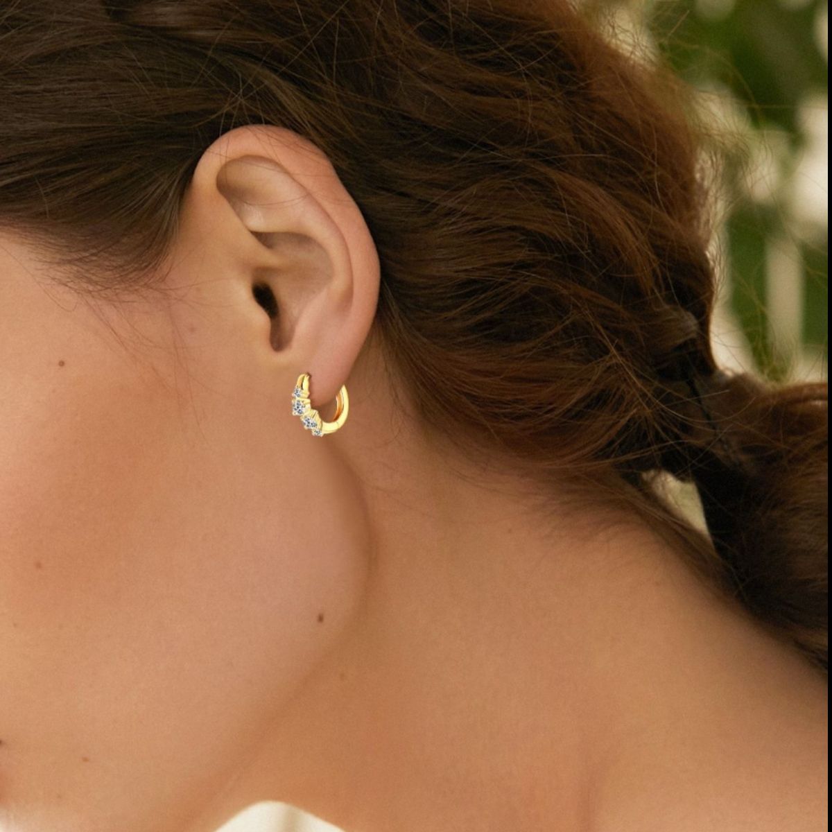 Sterling Silver Moissanite Earrings