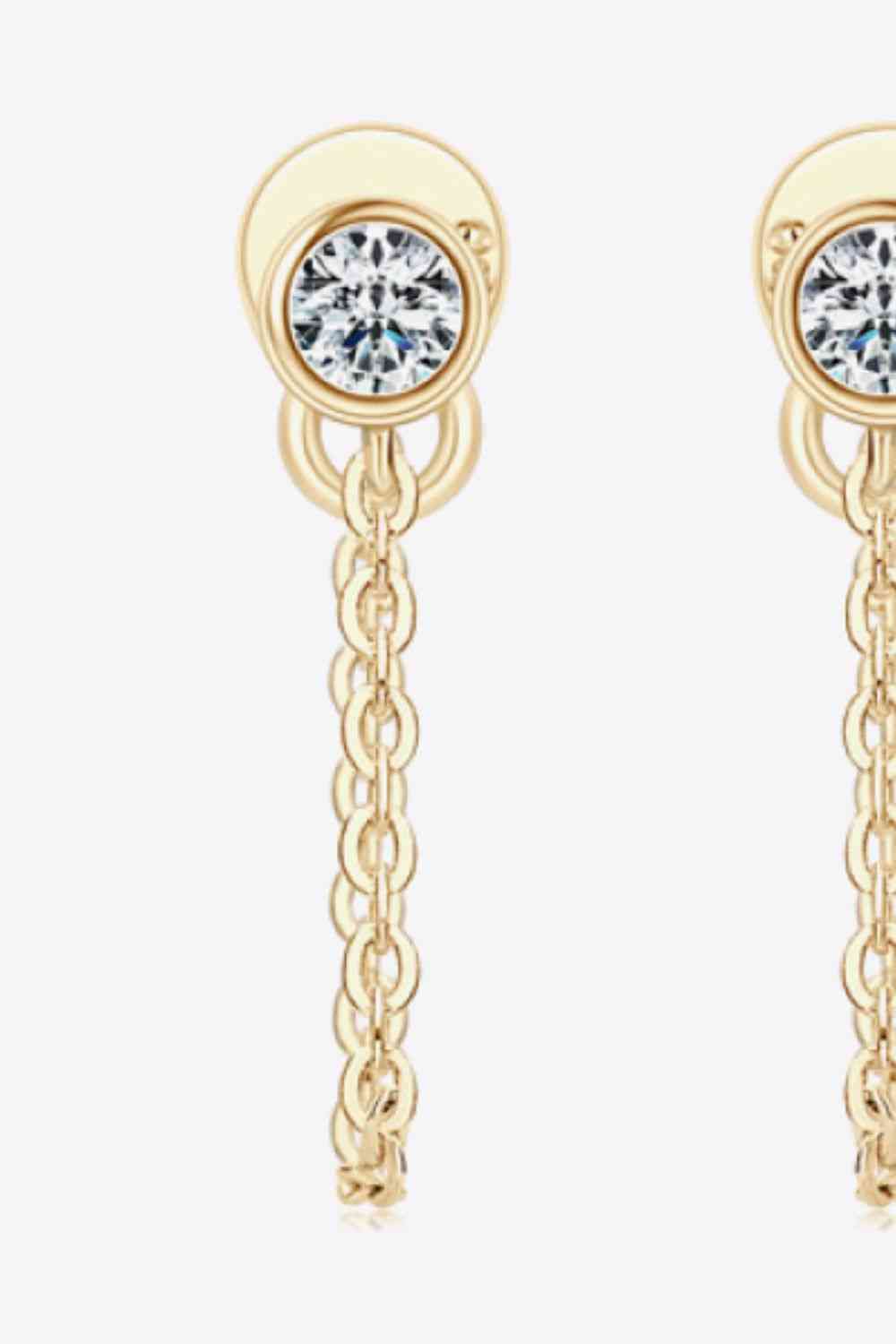 Moissanite Chain Earrings
