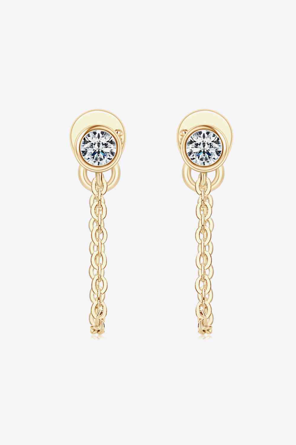 Moissanite Chain Earrings