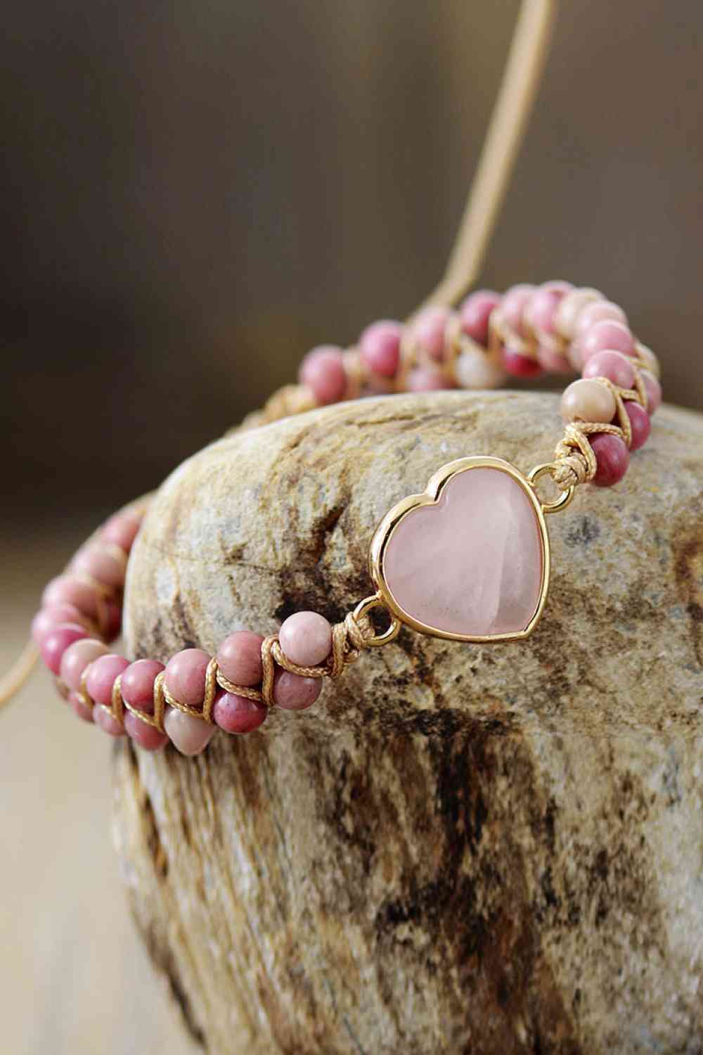 Rose Quartz Beaded Bracelet