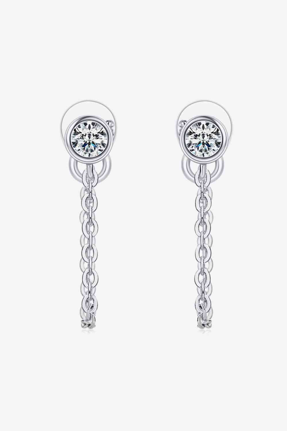 Moissanite Chain Earrings