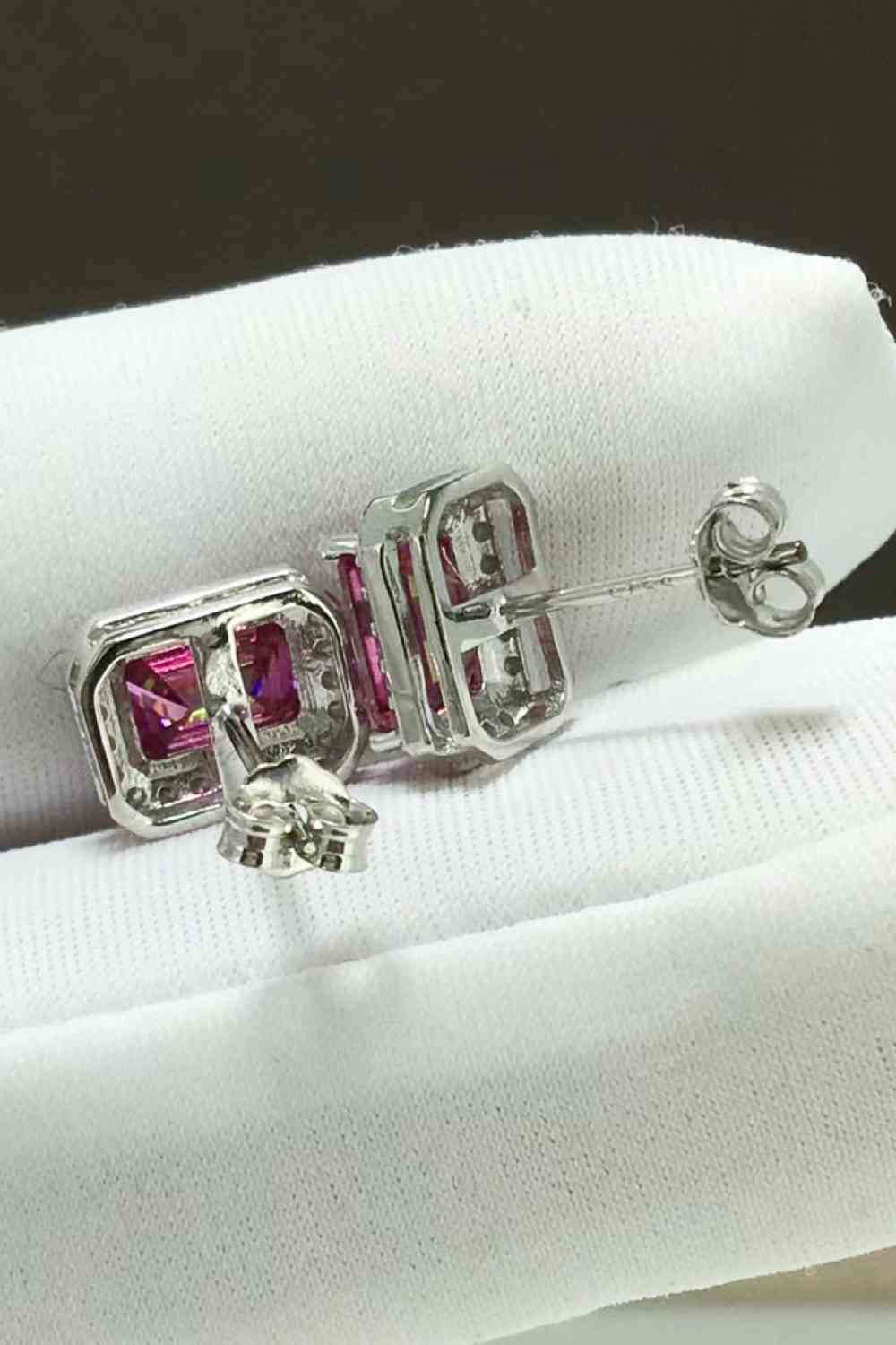 2 Carat Moissanite Stud Earrings