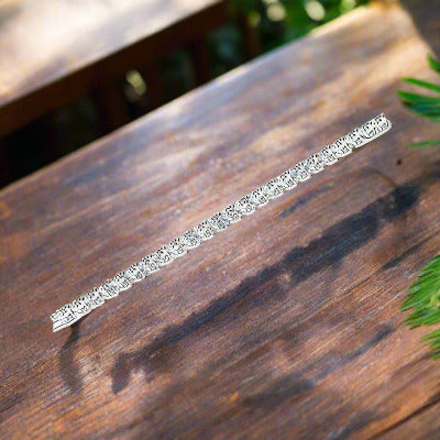 24 Carat Moissanite Heart Bracelet Set in Sterling Silver