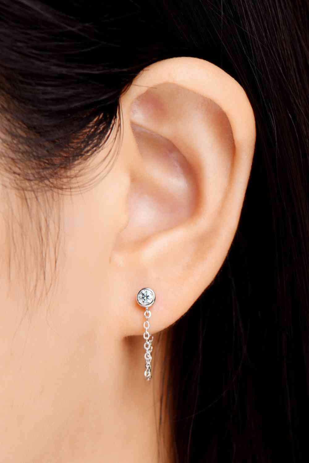 Moissanite Chain Earrings