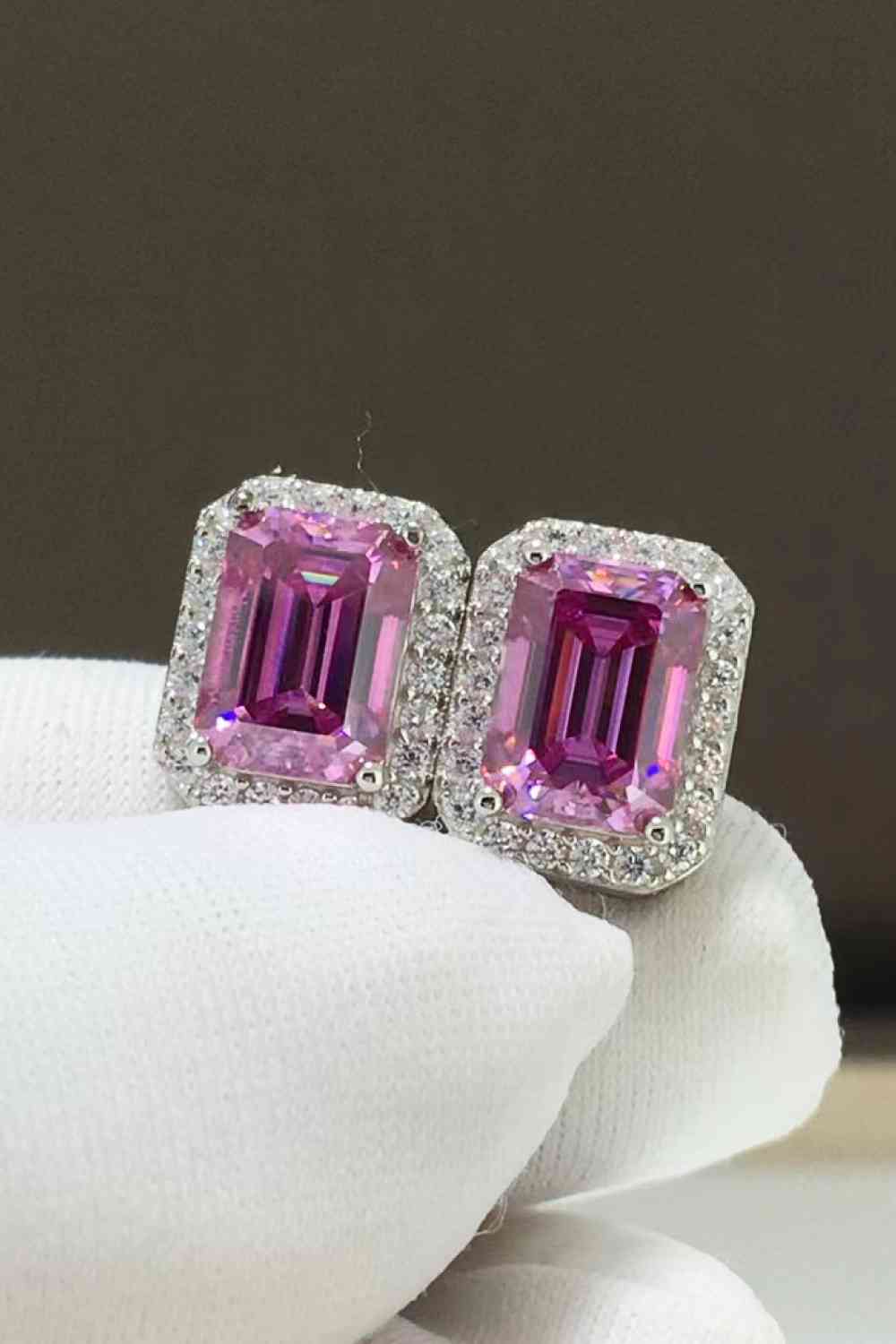2 Carat Moissanite Stud Earrings