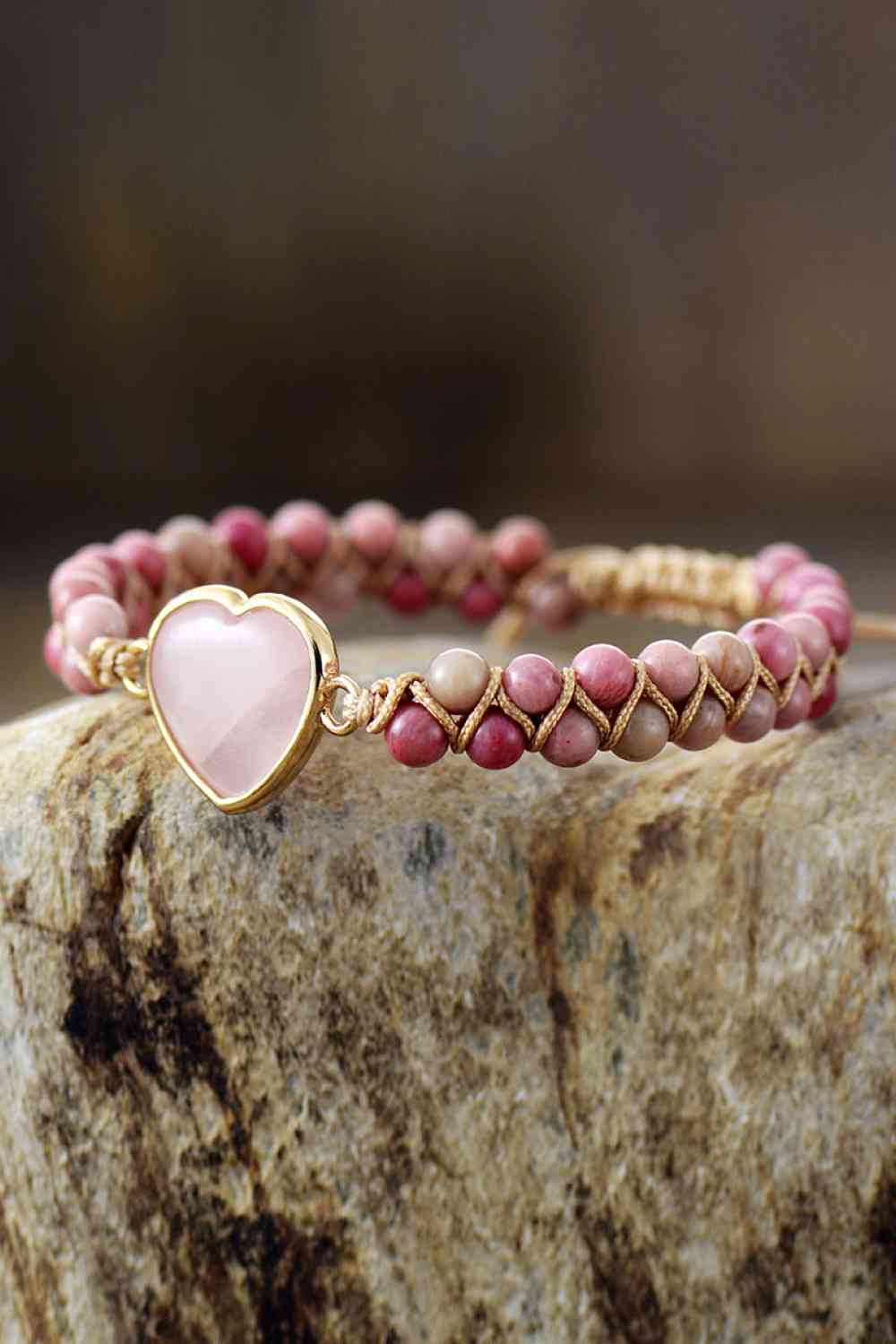 Rose Quartz Beaded Bracelet