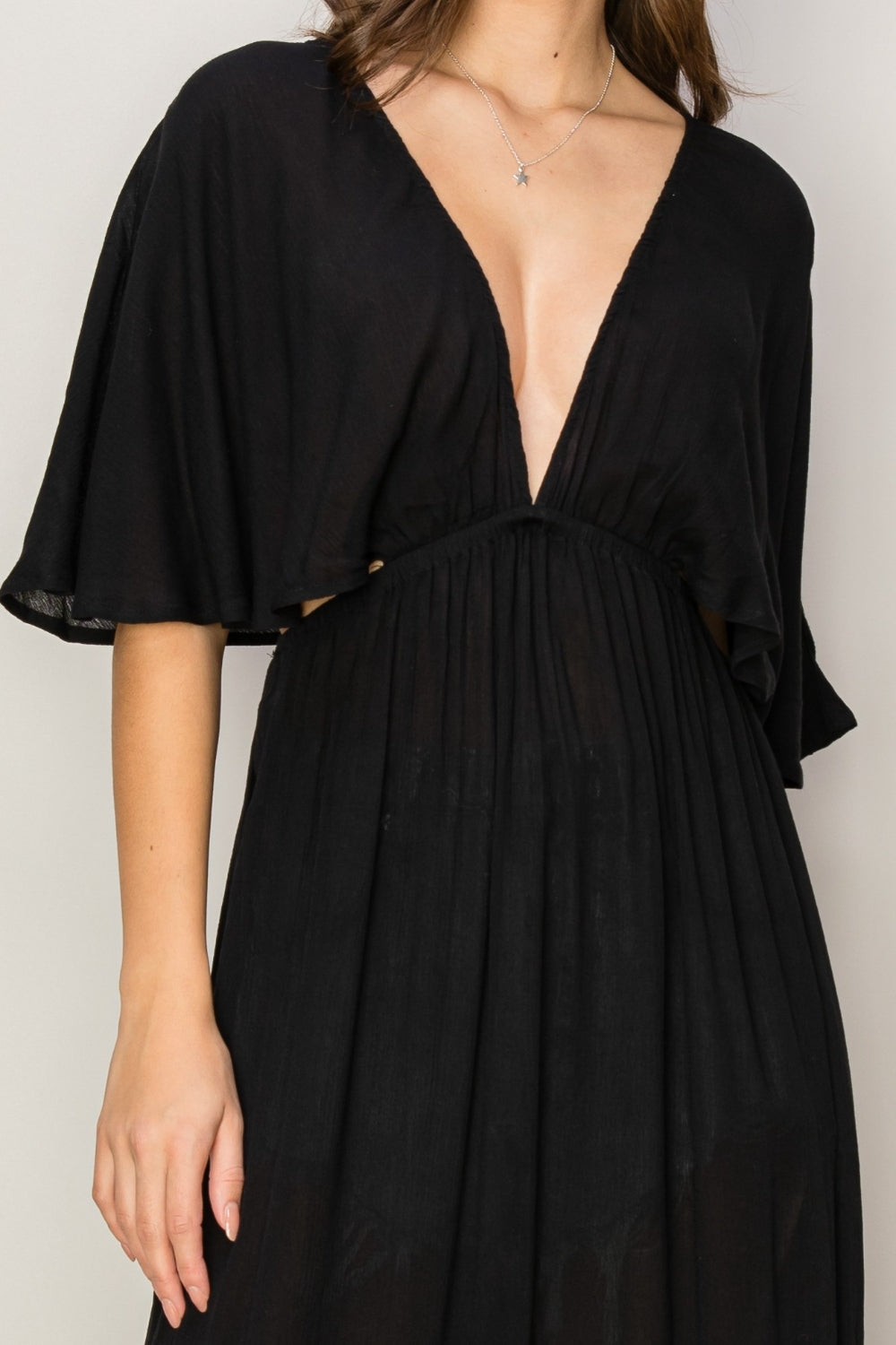 Tie Back Maxi Cover Up Robe/Dress