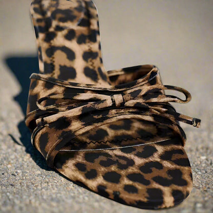 Heeled Leopard Sandals