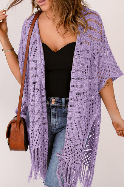 Open Front Cardigan Coverup in Five Colors!