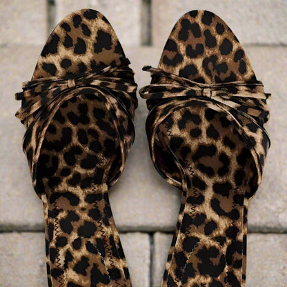 Heeled Leopard Sandals