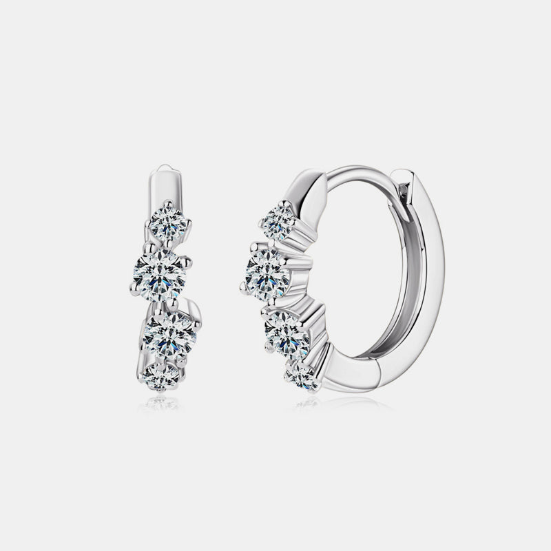 Sterling Silver Moissanite Earrings