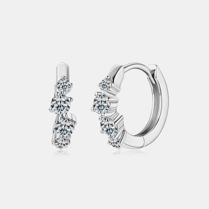 Sterling Silver Moissanite Earrings