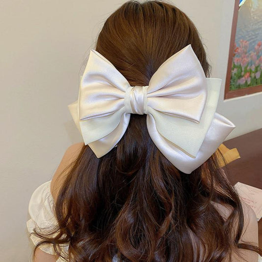 Fabric Bow Hair Clip