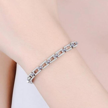 3.2 Carat Moissanite Sterling Silver Bracelet