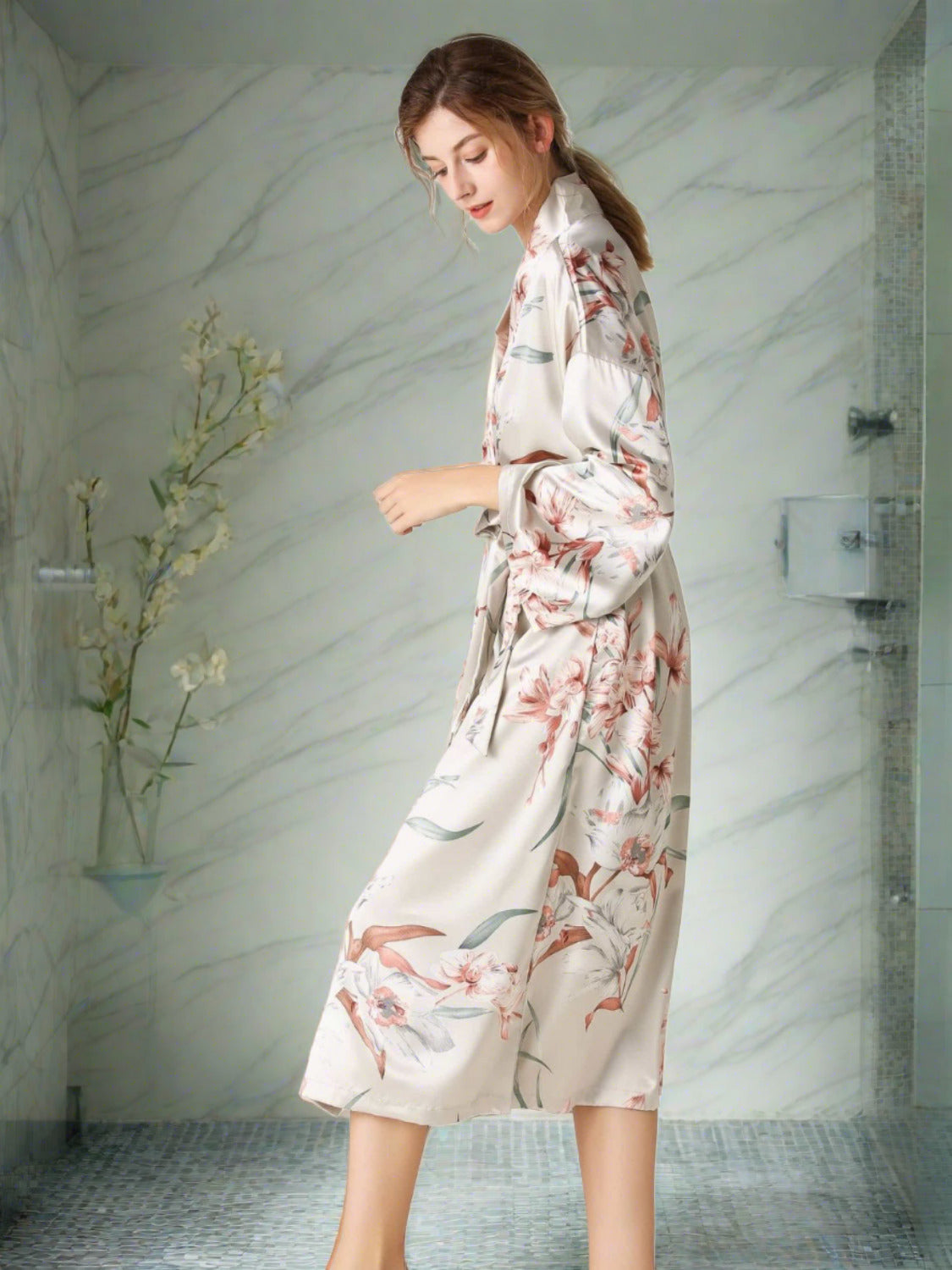 Flowers in the Mist Robe
