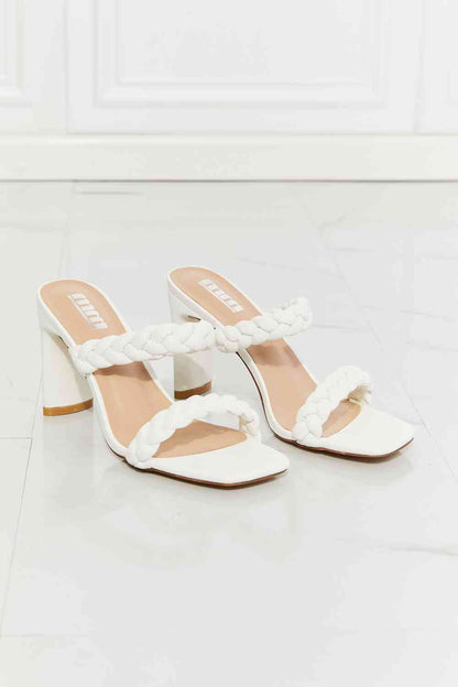MMShoes White Double Braided Sandal