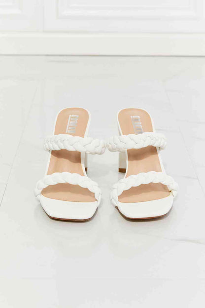 MMShoes White Double Braided Sandal