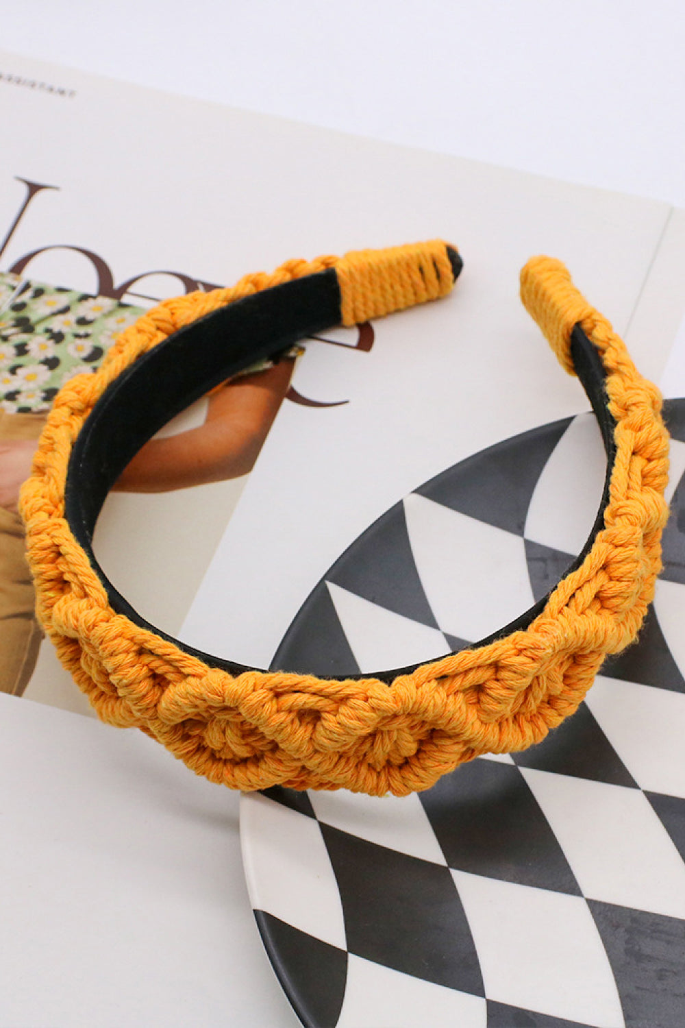 Handmade macrame headband
