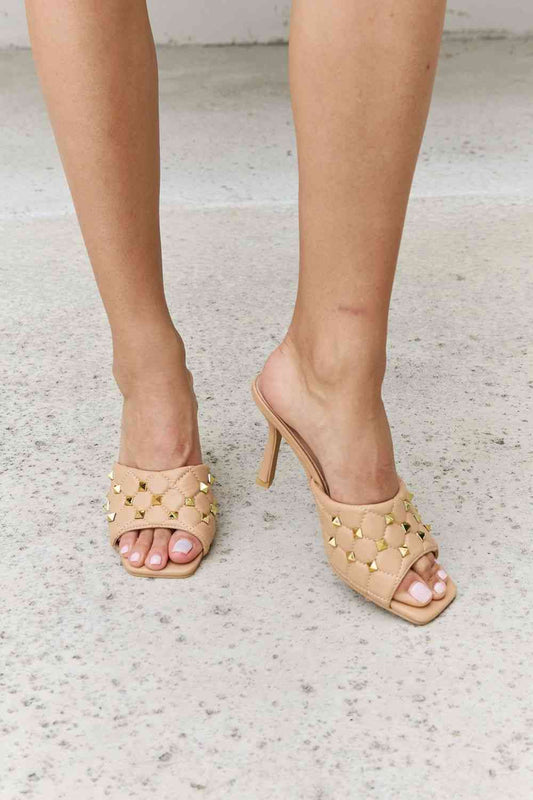 Forever Link Nude Quilted Heels