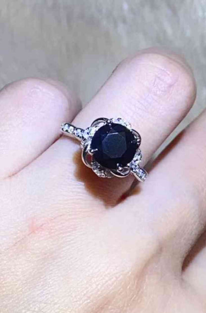 2 Carat Black Moissanite Ring